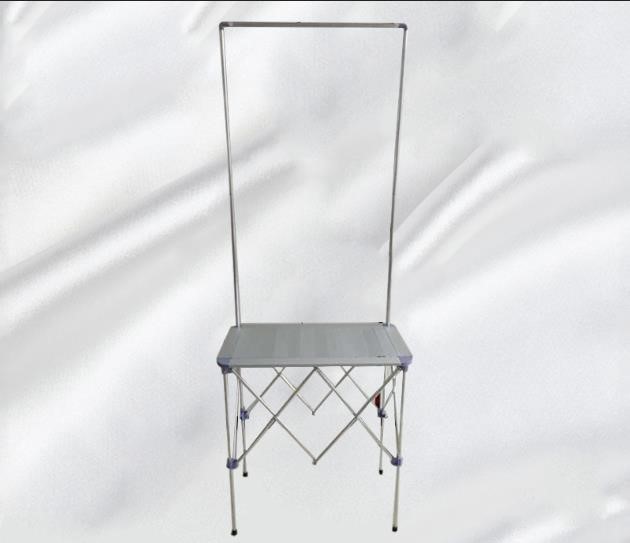 Aluminum alloy promotional display stand mobile folding 8 02
