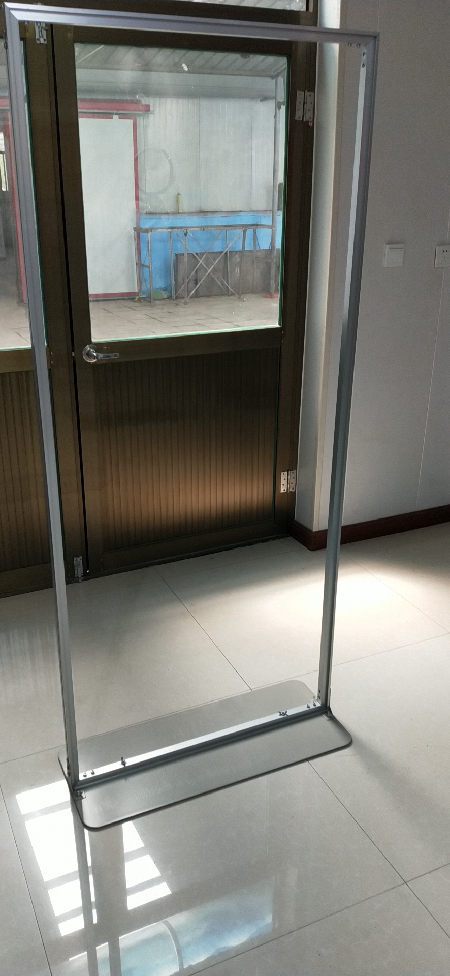 Door type display stand vertical floor kt board 27