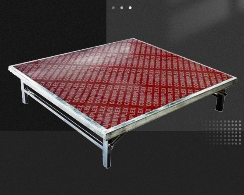 Folding outdoor stage frame reinforced load bearing 38 01