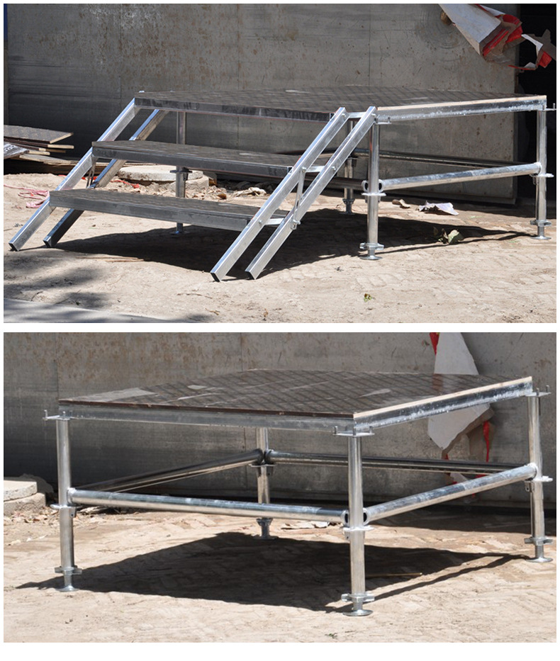 Quick-install foldable movable stage truss 37